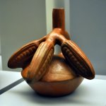 céramique décorée de cacao